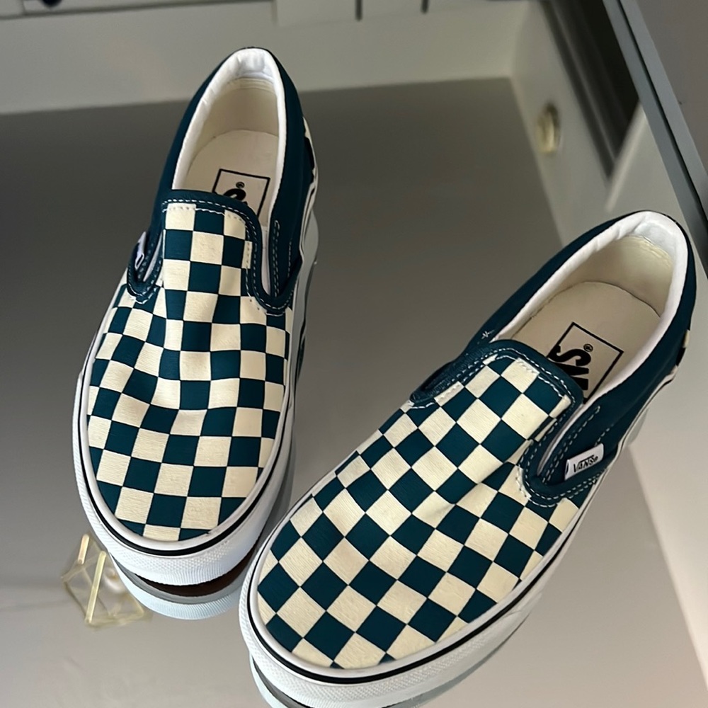 Vans blue checkered